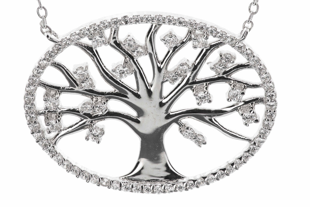 Sterling Silver Tree of Life Swarovski Mother of Pearl Necklace – The  Celtic Ranch