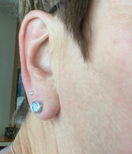 2 ct size (8 mm ) EACH Cubic Zirconia Stud Earring