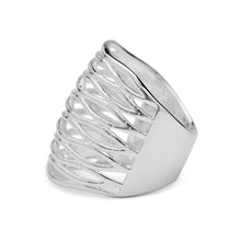Oblong Pierced "Sparkle" Ring