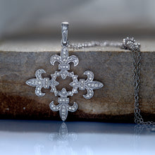 “Snowflake” Fleur de lis Pendant