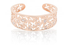Fleur de Lis Pierced Cuff(Bangle) Bracelet (new version no stones images are wrong shown with stones)