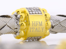 Italian Silver basketweave 4mm 5 station cuff bracelet