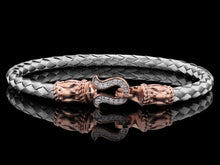 Italian Silver 4mm Mesh Bracelet with “cause” “omega” Fancy Horse-shoe Closure