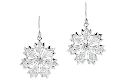 Swarovski clear crystal star-burst stud earrings – Hope Faith Miracles